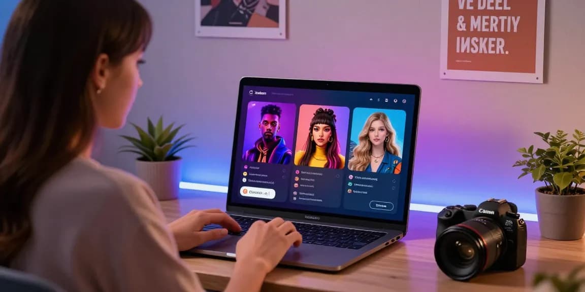 Engaging user interface showing ai nsfw interactions with dynamic character visuals and chat elements.