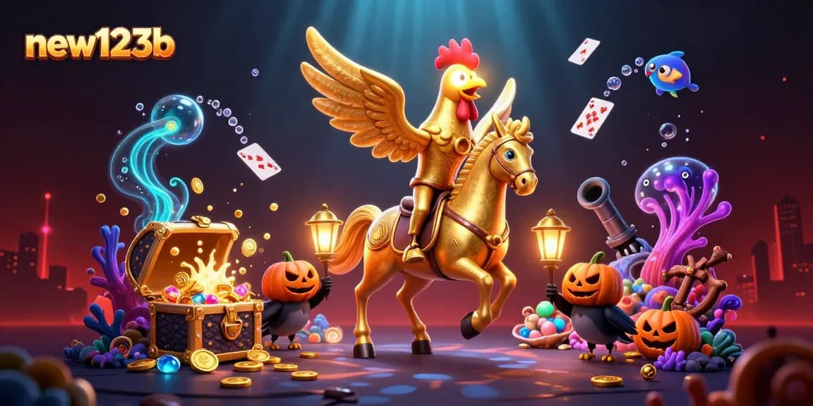 Join the adventure at new123b casino with thrilling games and vibrant characters in action!