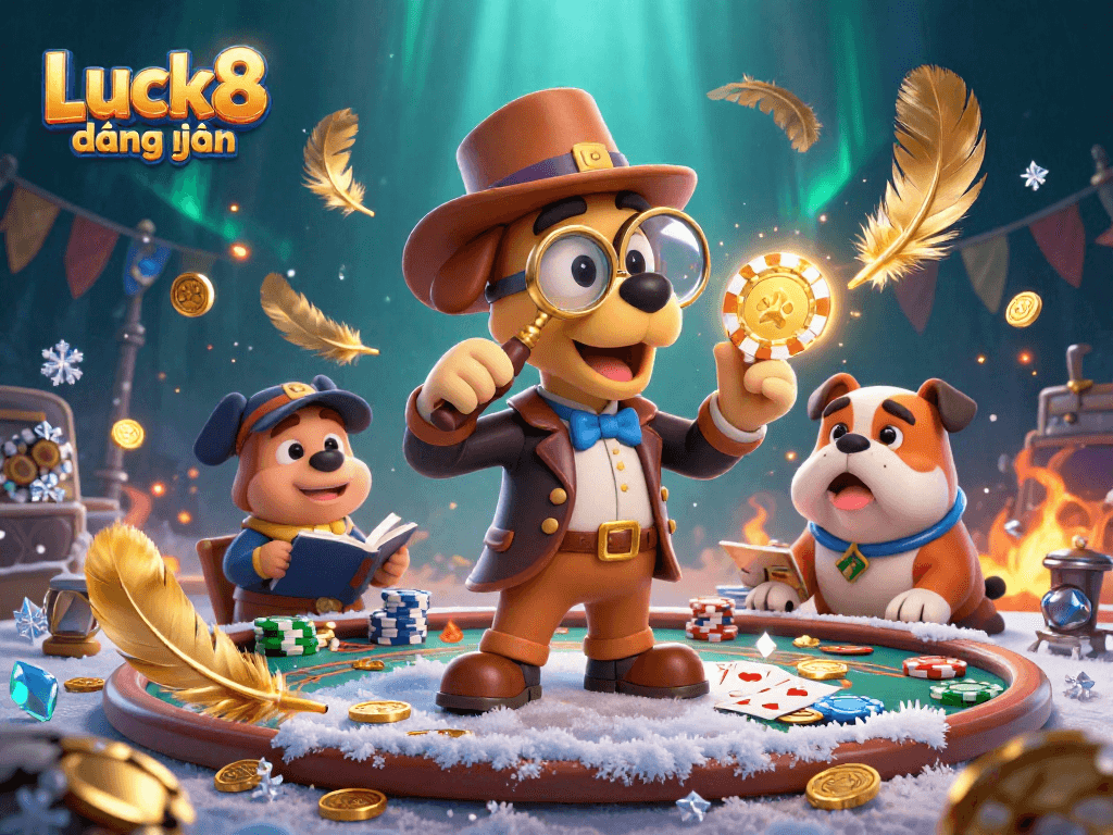 Engage in thrilling gaming adventures at Luck8 đăng nhập with poker chips and vibrant casino elements