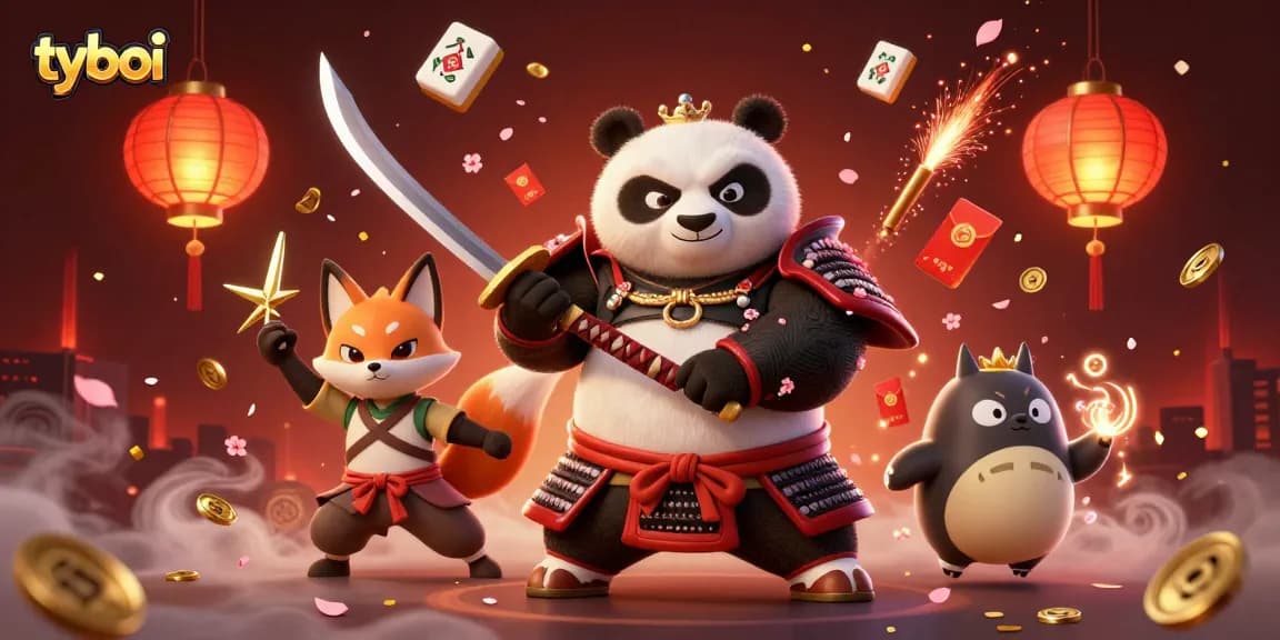 Experience thrilling action with tyboi casino characters in a dynamic 3D scene filled with excitement.