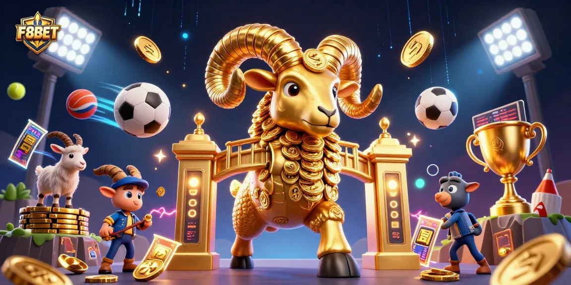 Experience thrilling casino excitement with F8BET's vibrant 3D illustration showcasing gaming dynamics.