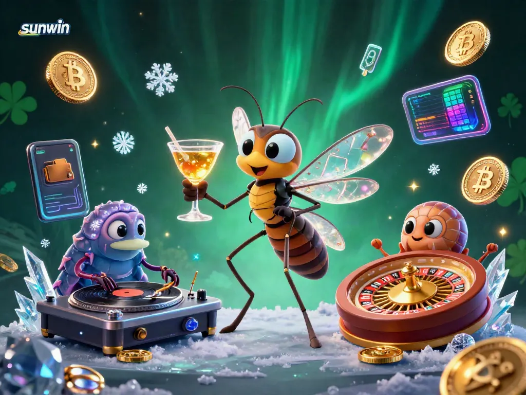 Engage with sunwin's thrilling gaming atmosphere featuring unique casino characters and vibrant elements.