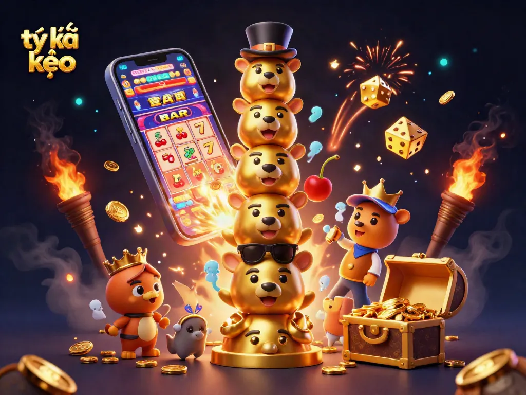 Experience exciting tỷ lệ kèo betting strategies with vibrant casino illustrations and dynamic gaming elements.