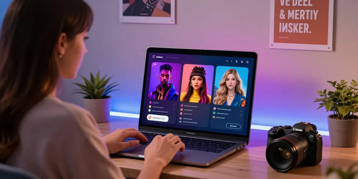Engaging user interface showing ai nsfw interactions with dynamic character visuals and chat elements.