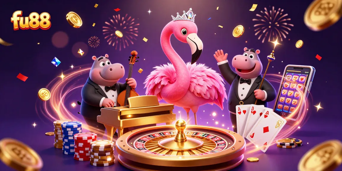 Players experience winning moments at fu88 with vibrant casino characters and rich game elements.