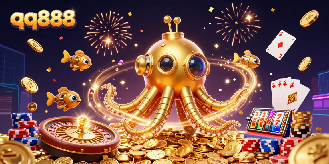 Experience the thrill of qq888 with our captivating 3D casino adventure featuring golden treasures.
