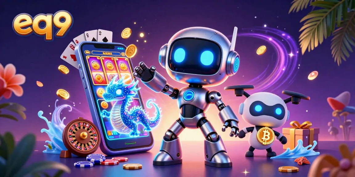 Experience thrilling gameplay with eq9's vibrant 3D characters showcasing online casino excitement.